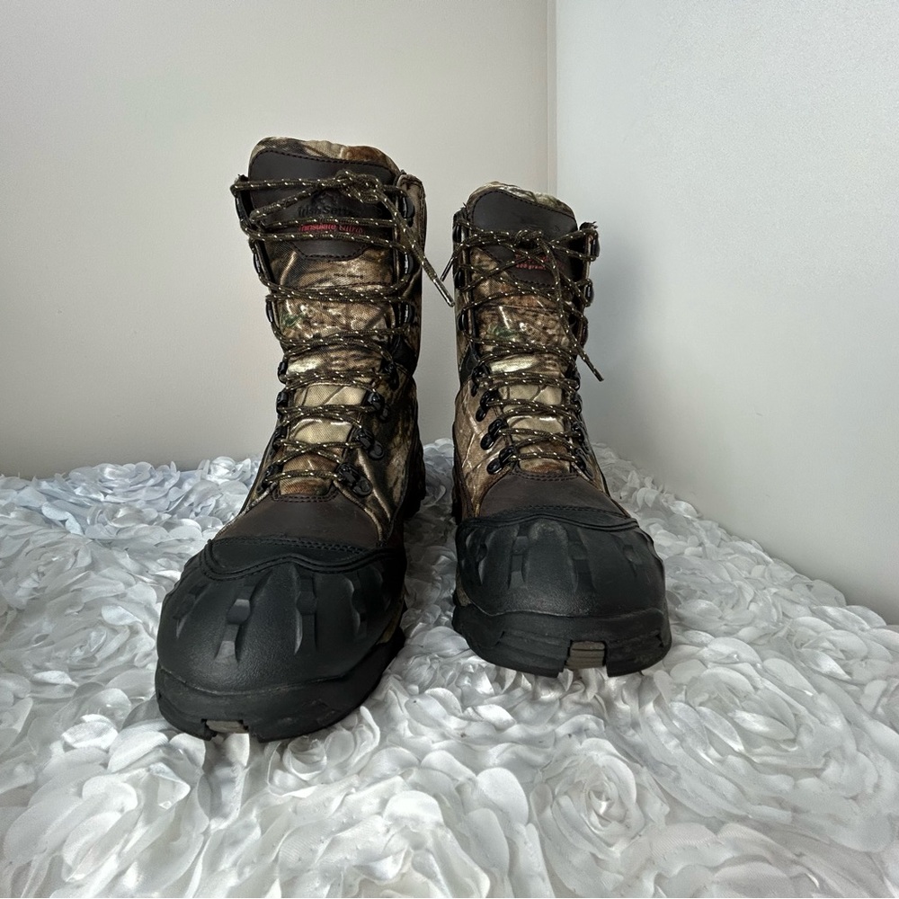 Red Wing Irish Setter Thinsulate Camo Leather Ankle Boots Men's 10 - Picture 2 of 12